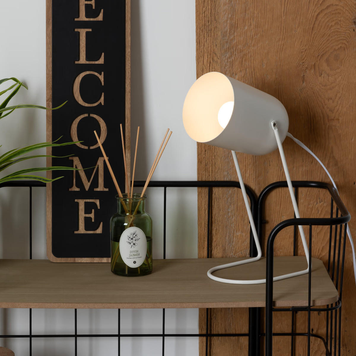 TISCHLAMPE Faro 30 cm - Weiß, Metall (18/12/30cm) - Atmosphera Createur d´interieur