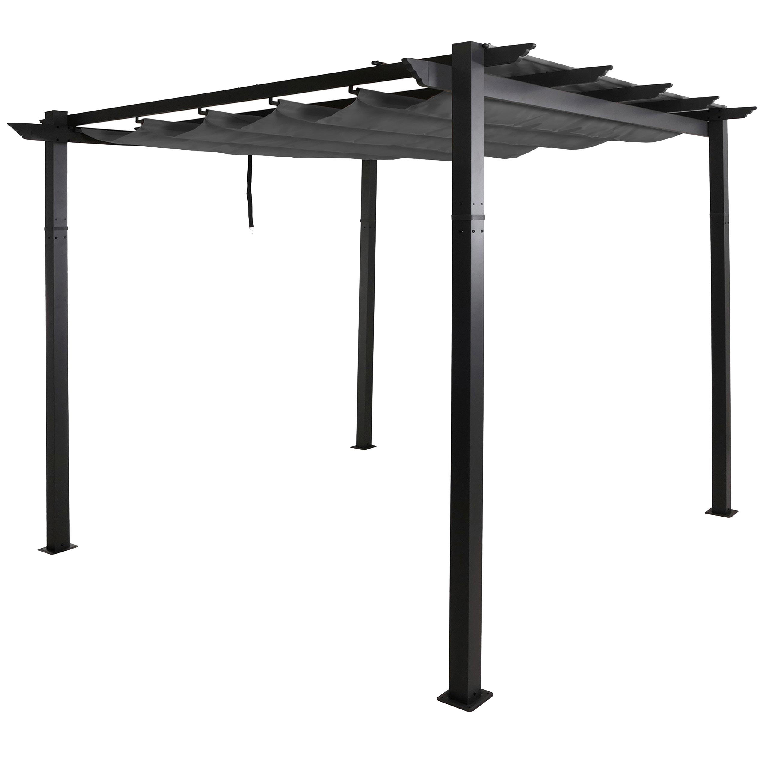 PERGOLA Anthrazit - Anthrazit, Textil (300/240/300cm) - MCW