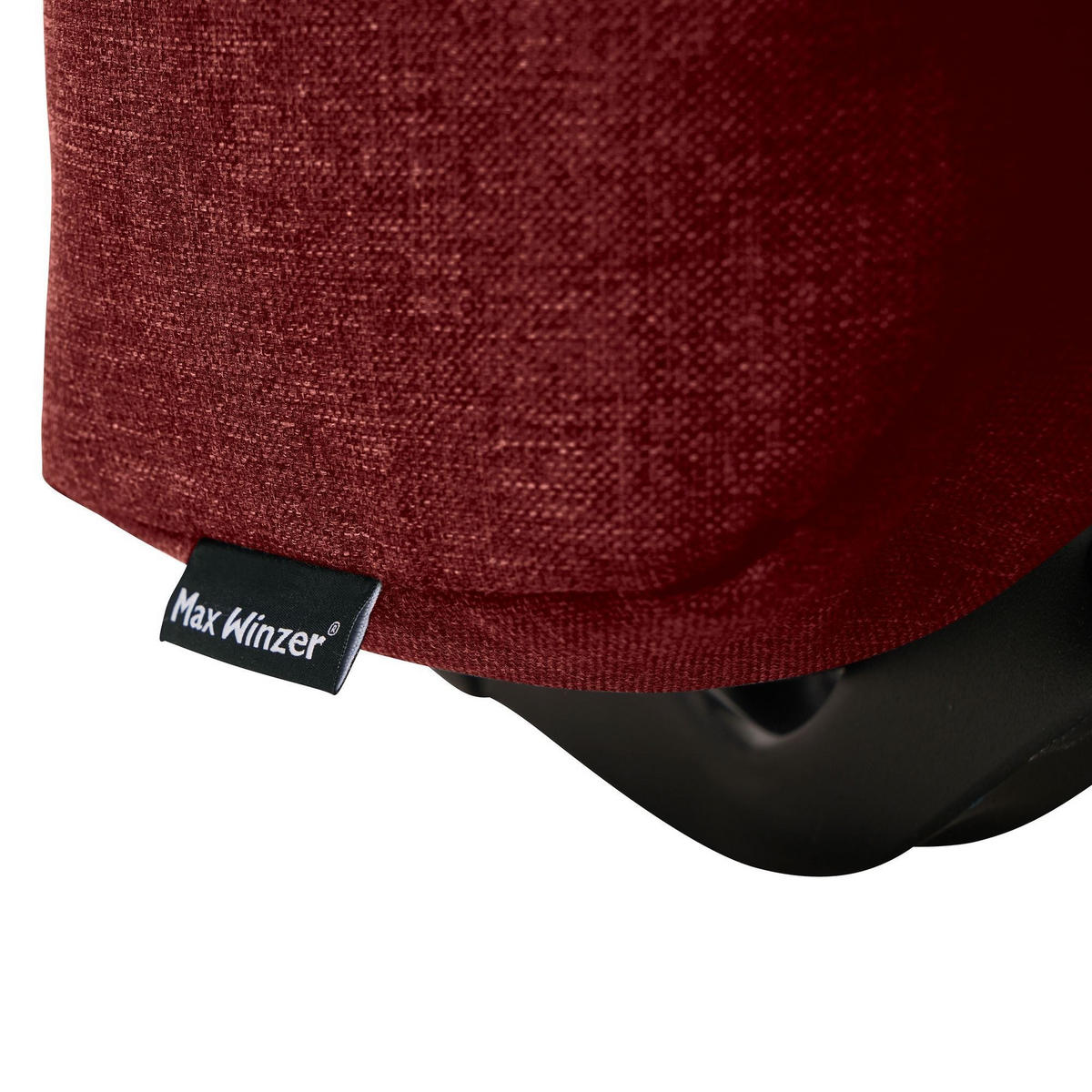 FALTSESSEL Kalomira Bezug Flachgewebe Metall schwarz / rot - Rot, Kunststoff (100/85/85cm) - 58aufmkessel