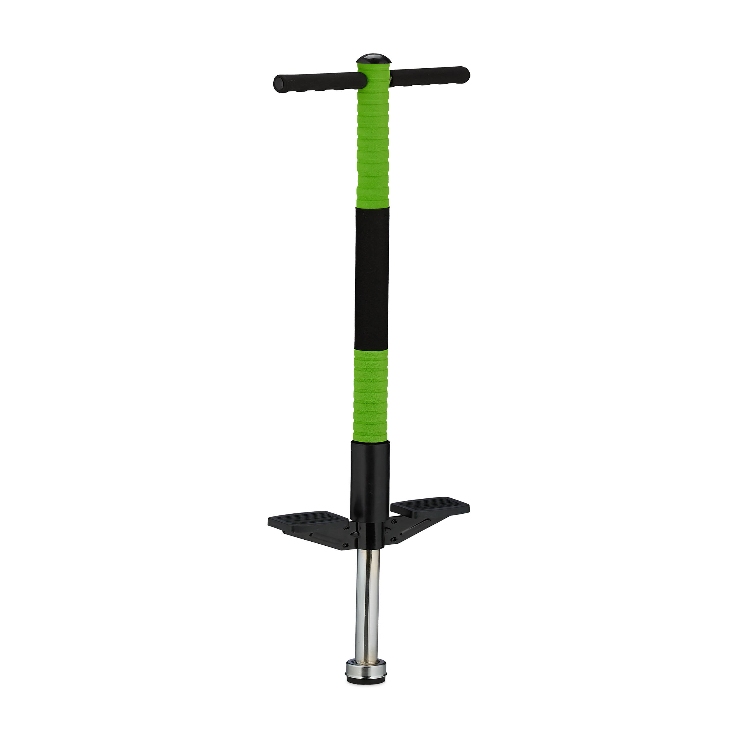 POGO-STICK - Grün, Kunststoff/Textil (24/6cm) - Relaxdays