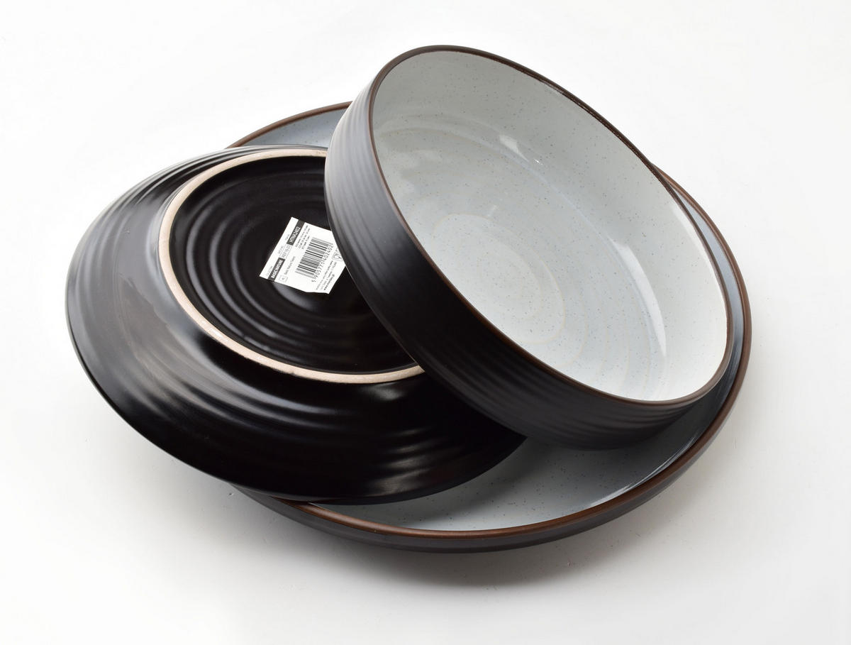 TELLER Basic Nature Grau 27/27/3 cm Keramik - Grau, Keramik (27cm) - Mondex