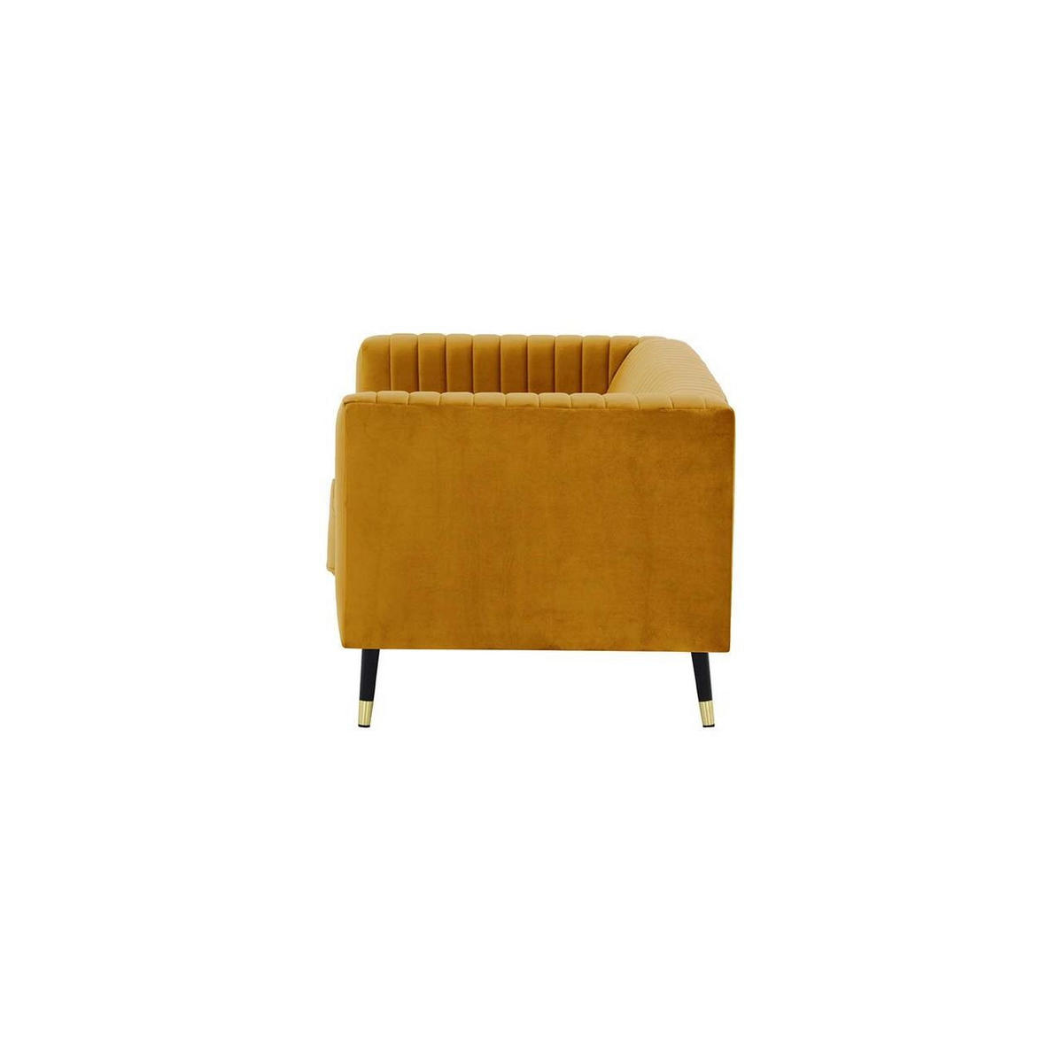 ZWEISITZER-SOFA Slender-Velluto 8 - Gelb, Holz/Textil (170/71/83cm) - SLF24