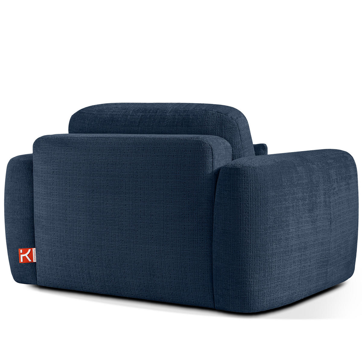 SESSEL ELOSA - Dunkelblau, Holz/Textil (145/85/115cm) - KONSIMO®