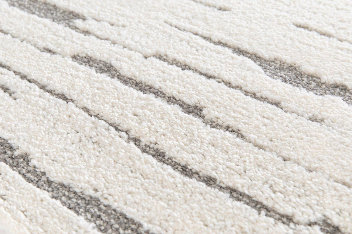 TEPPICH mit sehr weichem Reliefeffekt grau - Grau, Textil (200/290cm) - AFK Living