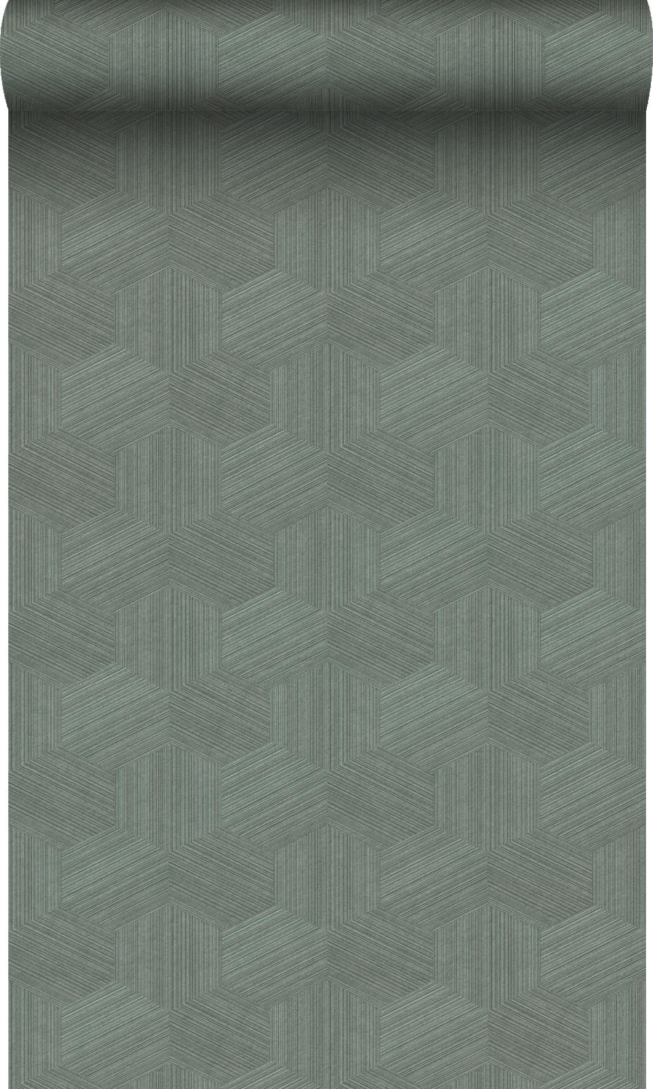 TAPETE 3D-Muster 50 x 900 cm - Grün, Papier (50/900cm) - Origin Wallcoverings