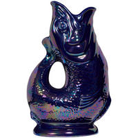 KARAFFE mit „Gluck-Gluck“-Geräusch 27,5/17/9,5 cm - Dunkelblau, Keramik (1.2L) - Gluckigluck