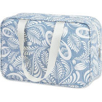 KULTURBEUTEL Blaues Blatt 30 x 20 x 12 cm - Multicolor, Textil (1/1/2cm)