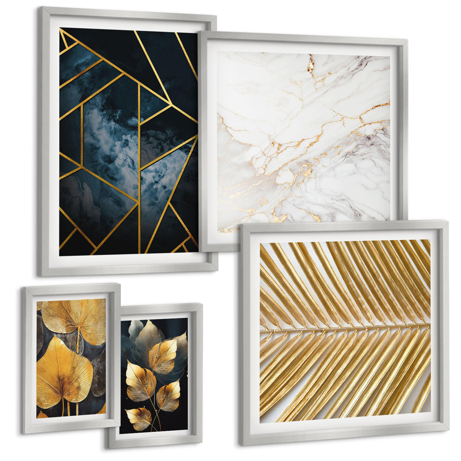 Tulup Bilder Silber 40x60 cm