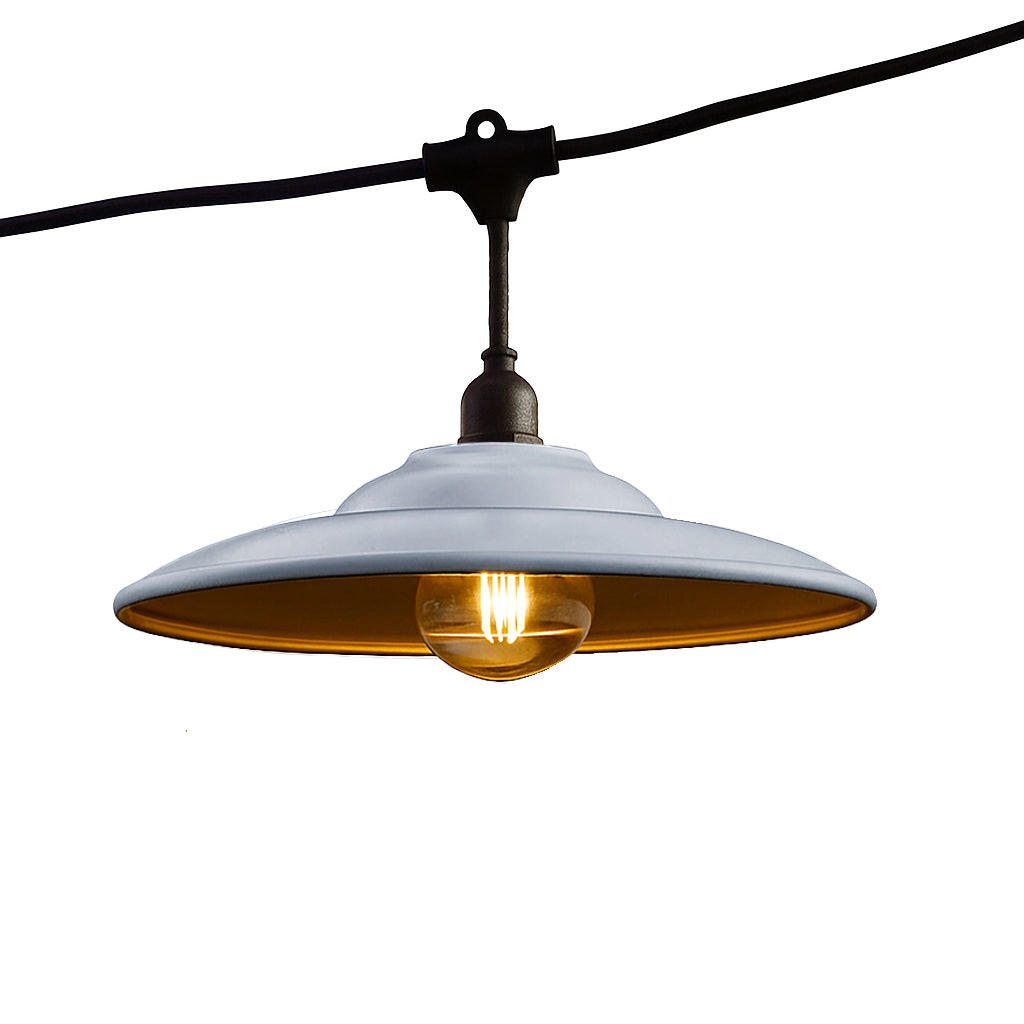 LICHTERKETTE BOWL GALVA grau - Grau, Metall (600cm) - Lumisky