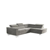 ECKSOFA mit Schlaffunktion und Bettkasten ATOM Hellgrau Rechts - Hellgrau, Holz/Textil (275/202cm) - Kaiser Möbel