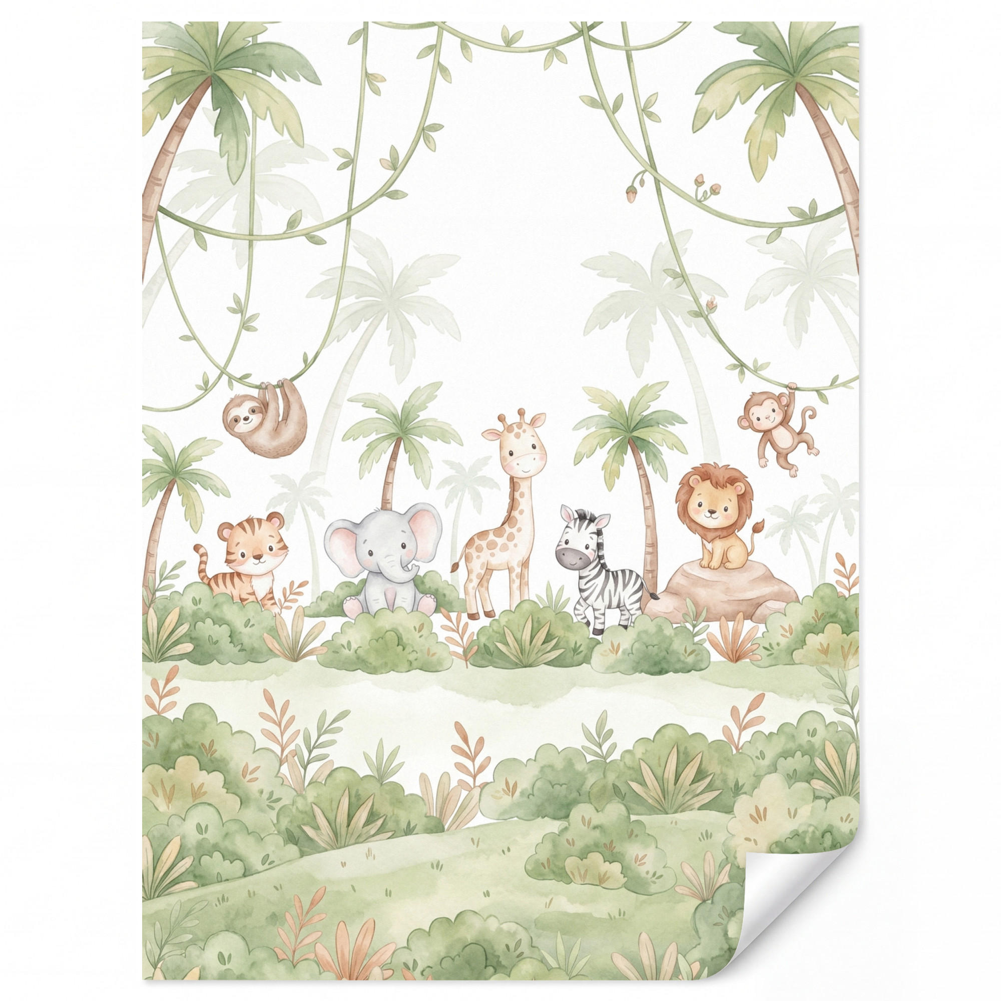 OnlyWow Kindertapete Weiß 220x300 cm
