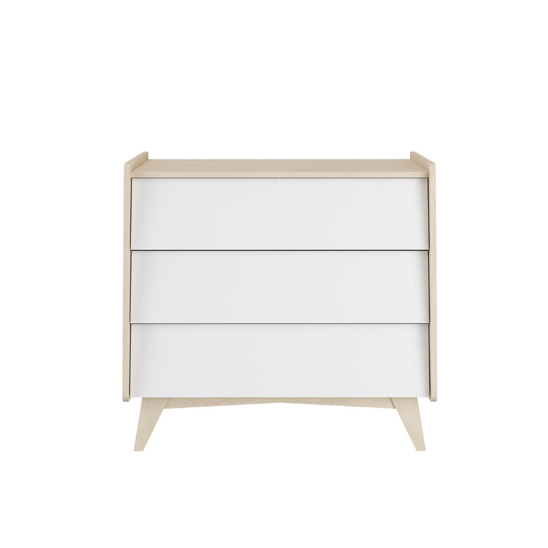 RAUMHIRSCH FURNITURE DĚTSKÁ KOMODA SoSixty – rustikální elegance a funkčnost, bílá