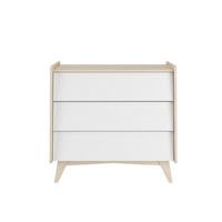 KINDERKOMMODE SoSixty – rustikale Eleganz und Funktionalität - Weiß, Holzwerkstoff (100/93/56cm) - RAUMHIRSCH FURNITURE