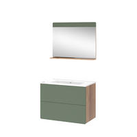 Eichefarben/Grün, Holzwerkstoff (80/59.3/46cm) - Vicco