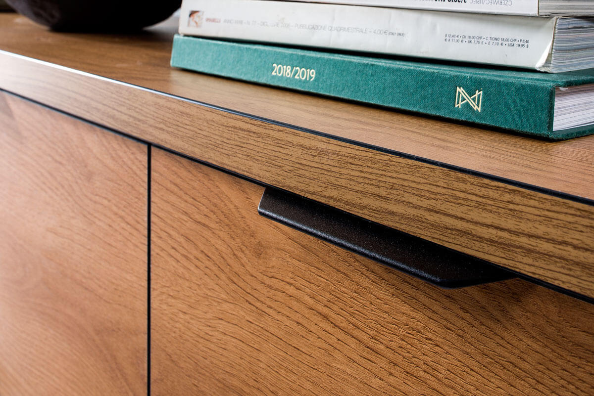 KOMMODE Fonti F-5 Karamell-Eiche - Eichefarben, Holzwerkstoff (117.5/90/40.6cm)
