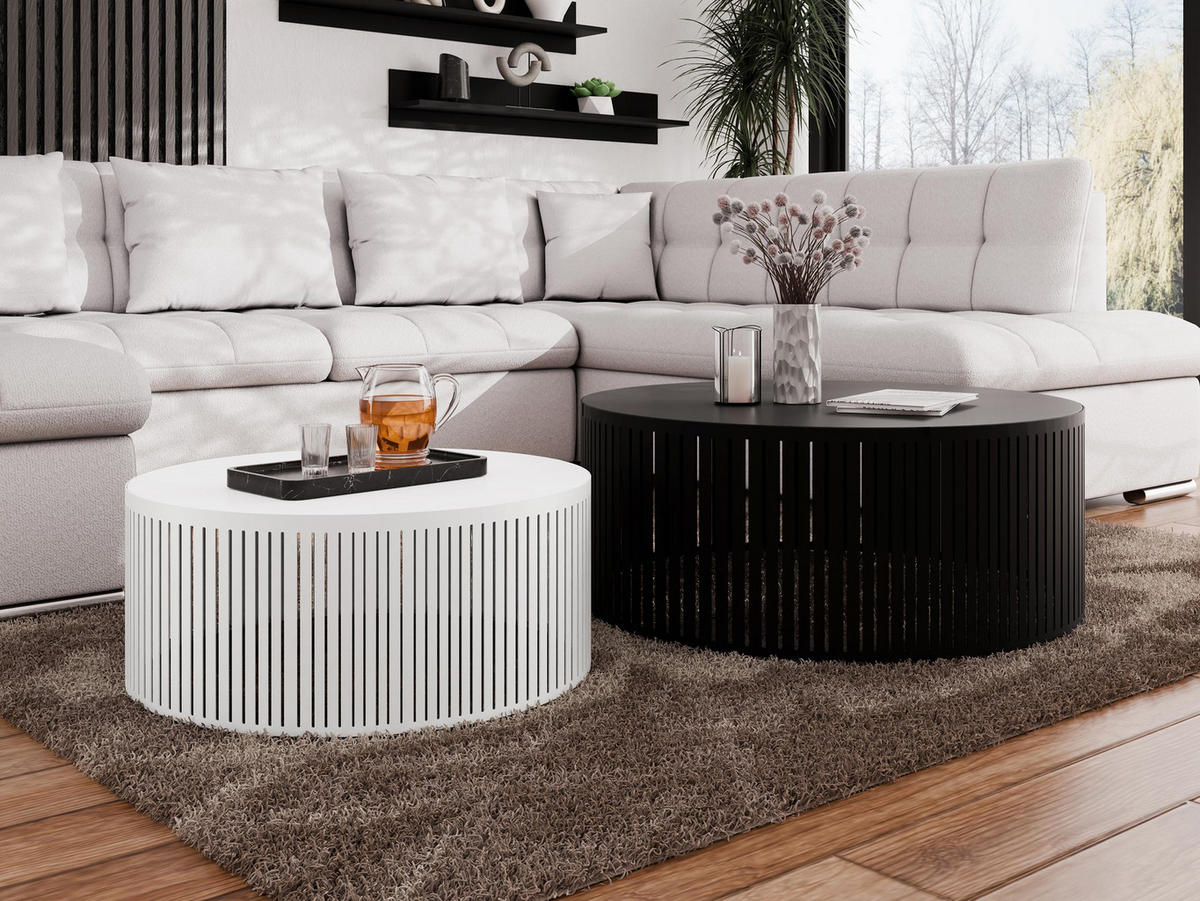 COUCHTISCH-SET Velede - Multicolor/Schwarz, Holzwerkstoff/Metall (75/75/30cm) - MIRJAN24
