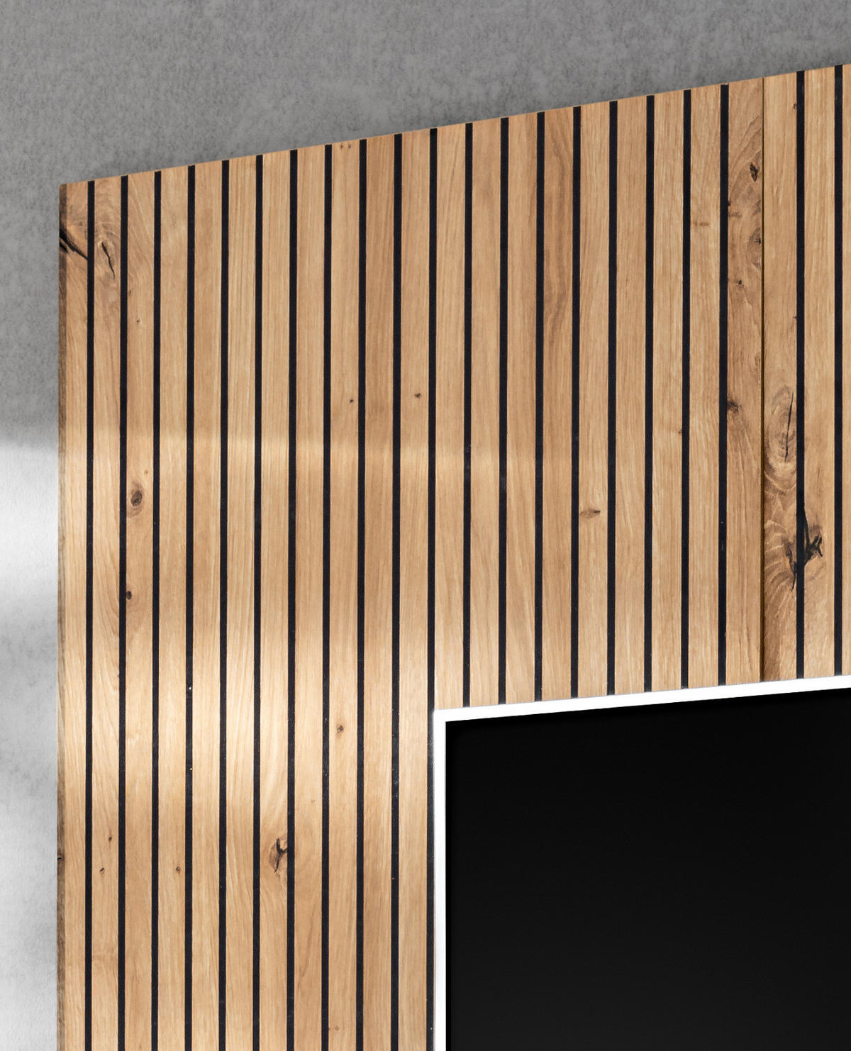 TV-LOWBOARD Lehm-Grau, Eiche Artisan 160 cm hängend, Set inklusive Wandpaneel - Hellgrau/Eiche Artisan, Holzwerkstoff (160/148/35cm) - Inn.Furn