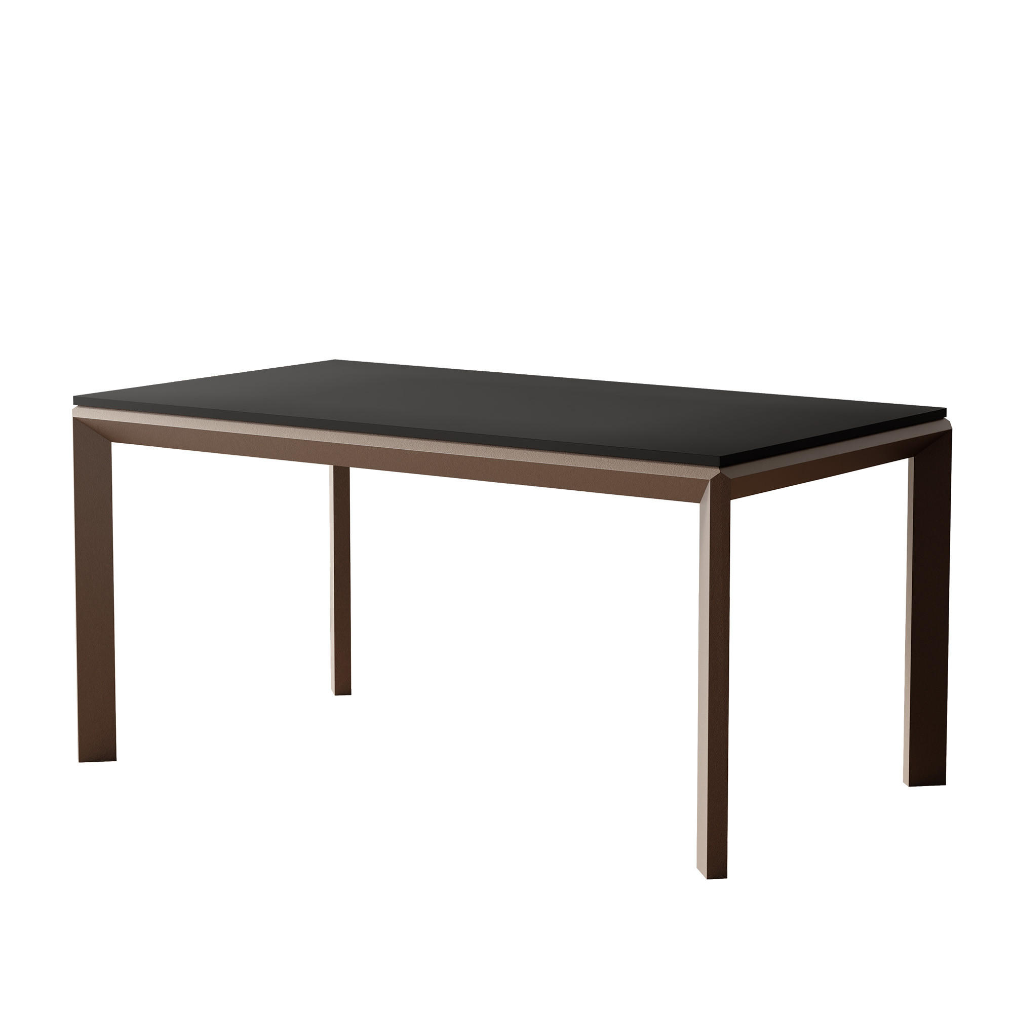 AUSZIEHTISCH FARO 160-250/90/76 cm, Schwarz / Braun - Schwarz/Braun, Holzwerkstoff/Metall (90/160/76cm) - Idohome