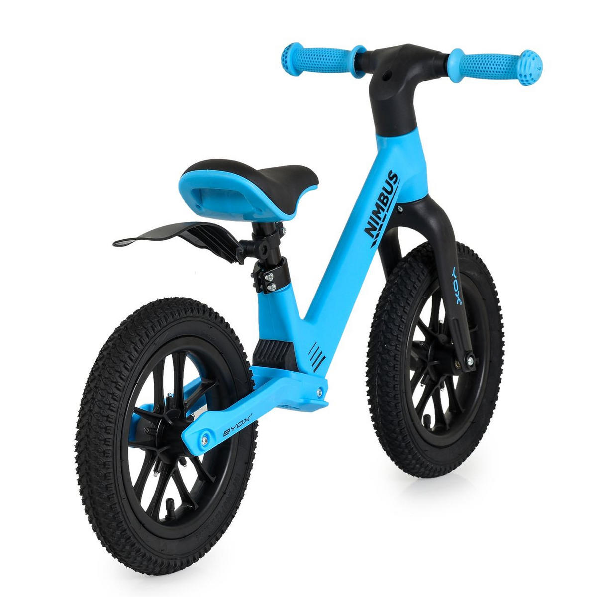LAUFRAD Nimbus 12 Zoll blau Luftreifen Sitz verstellbar Leuchträder Schutzblech - Blau, Metall (86/35/54cm)