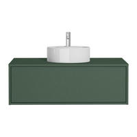 EINZELWASCHTISCH - 94 cm x 47 cm - Holz, Platte - Grün - TEANA - Grün, Holz (94/32/47cm) - Vente-Unique