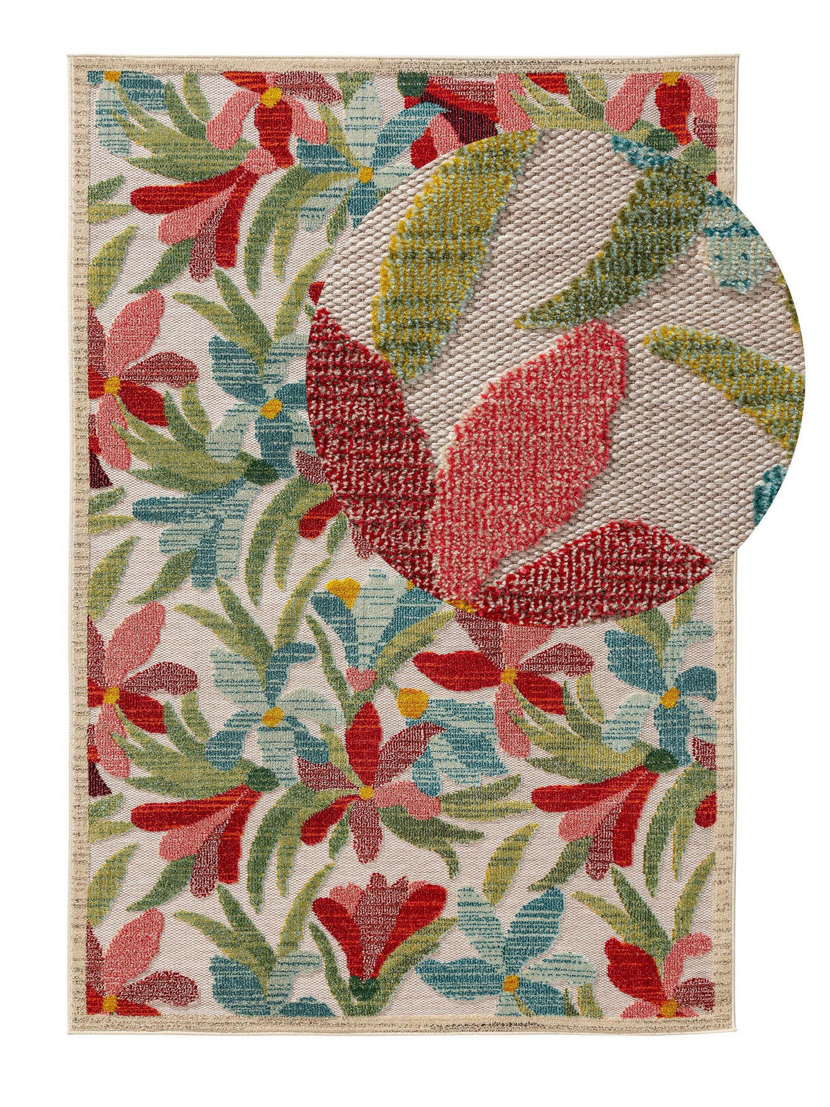 OUTDOOR-TEPPICH Noelia 140/200 cm - Multicolor, Kunststoff (140/200cm) - benuta Nest