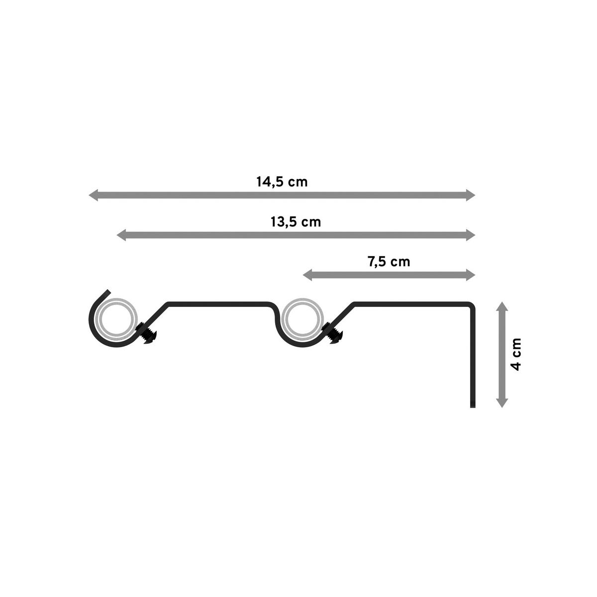 TELESKOP-GARDINENSTANGEN-SET Hera Lily 160-300 cm, 2-läufig, 16/13 mm Ø Schwarz - Schwarz, Kunststoff/Metall (300cm) - INTERDECO