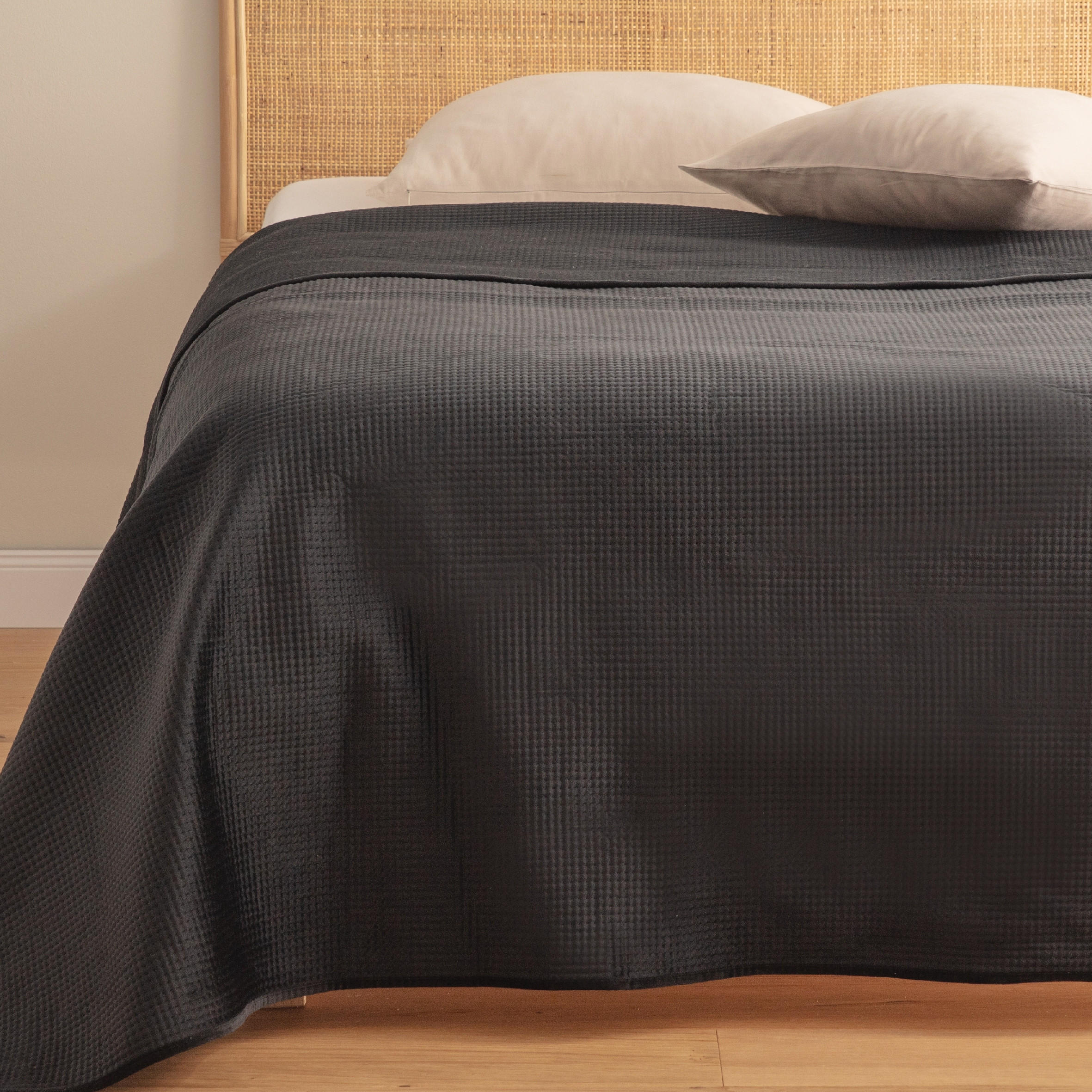 TAGESDECKE Pontoso - Schwarz, Textil (200/220cm) - home&you
