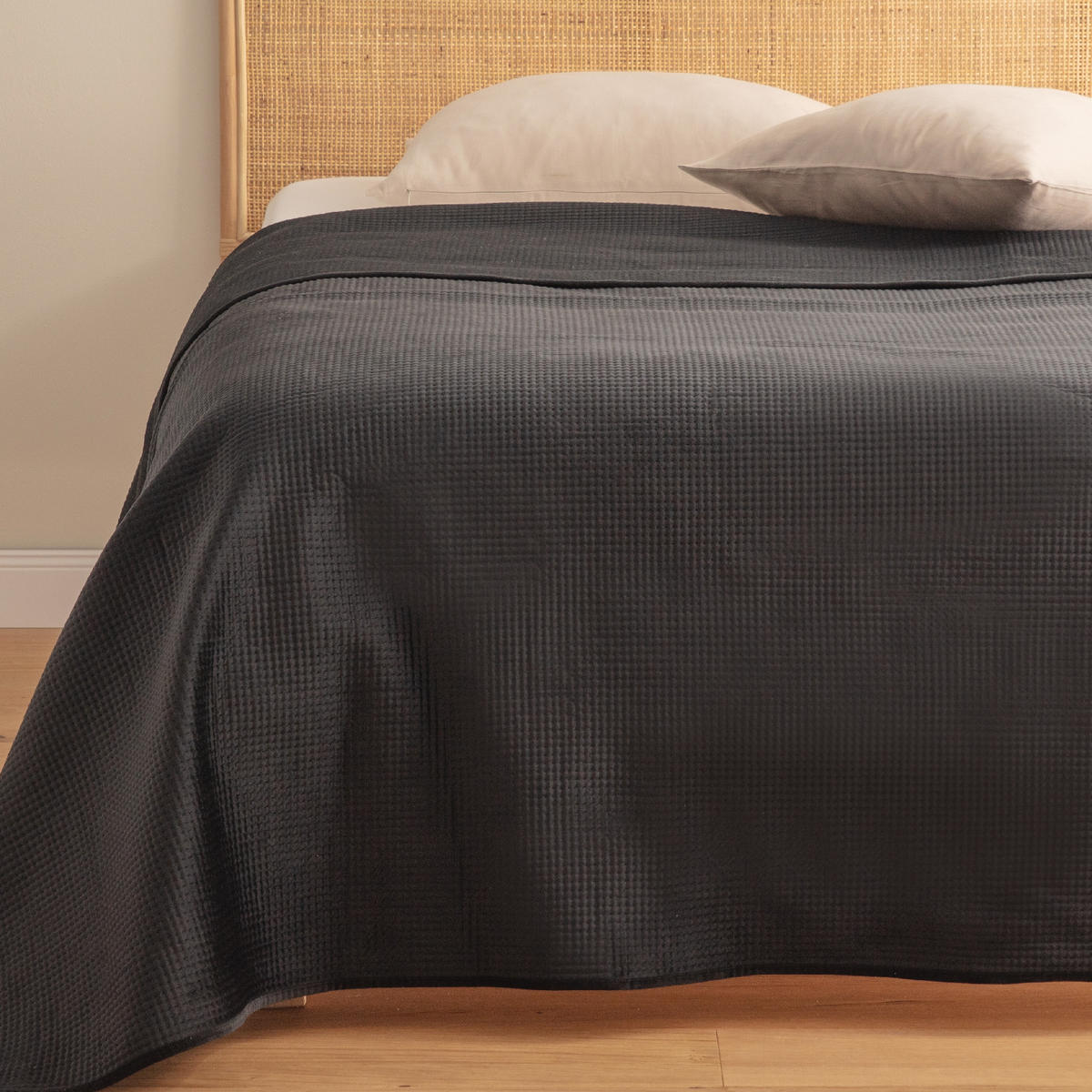 TAGESDECKE Pontoso - Schwarz, Textil (200/220cm) - home&you