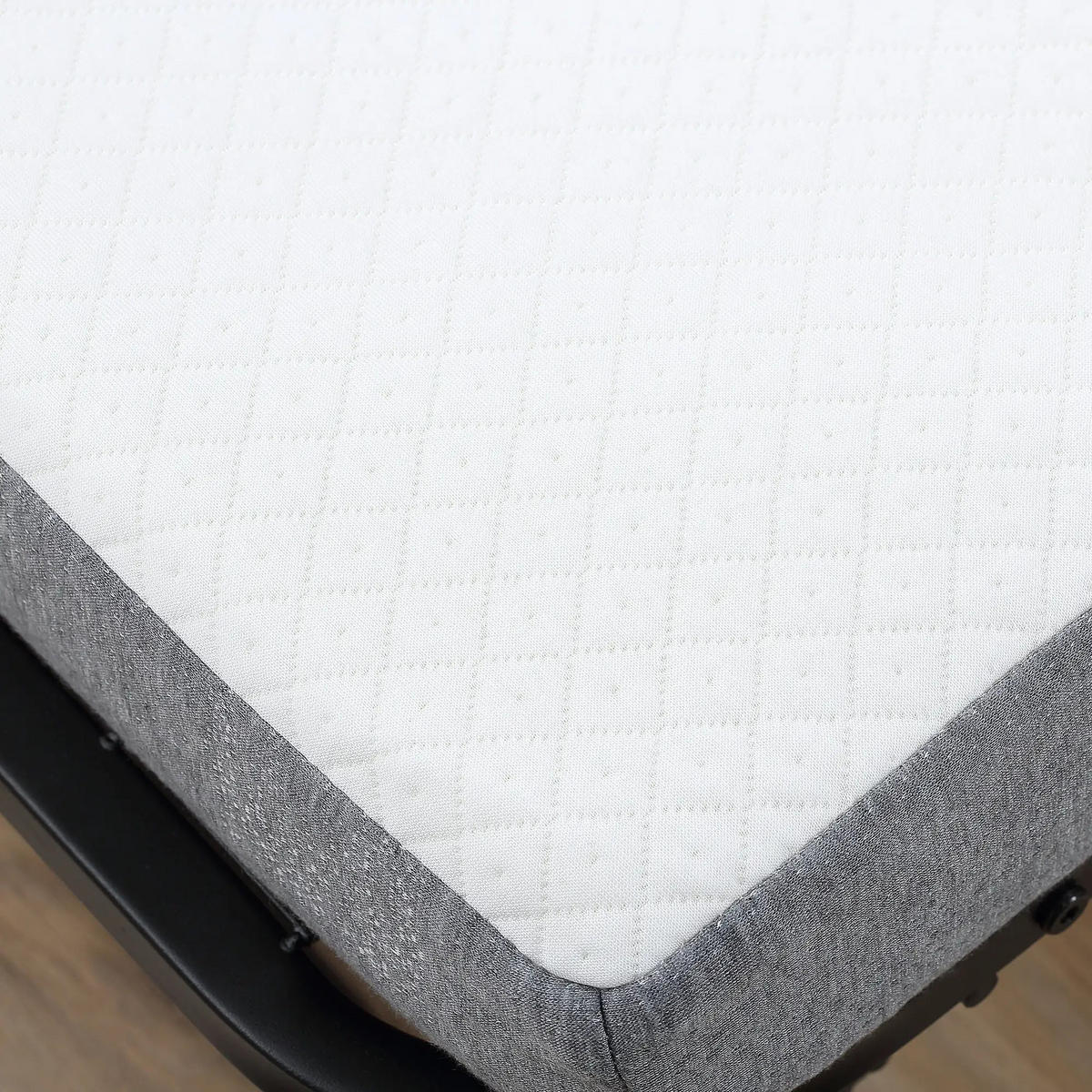 KLAPPBETT mit Rollen 200x80 cm Stahl Weiß - Weiß, Metall (80/200cm) - Beauniv