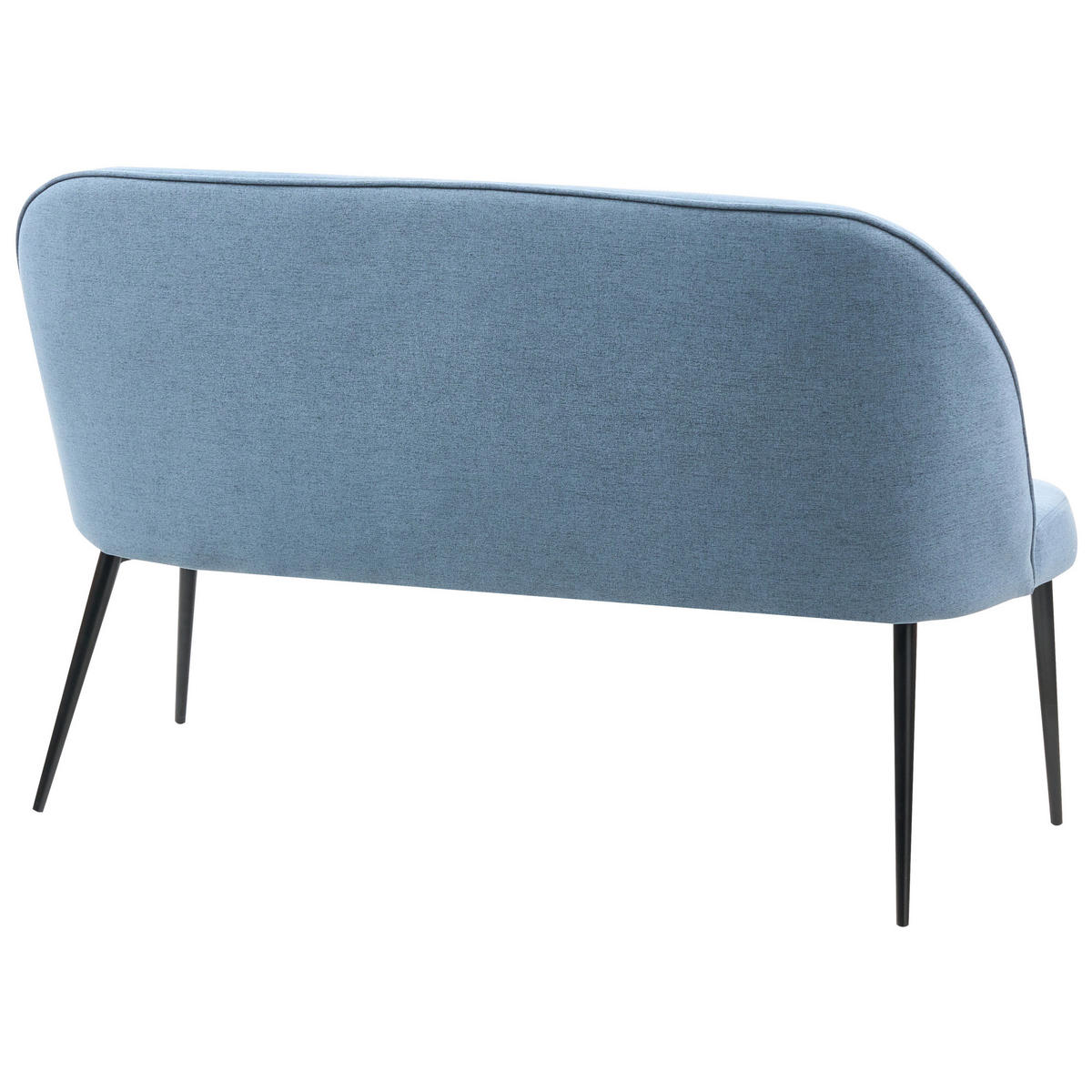 2-SITZER-KÜCHENSOFA blau Osby - Blau/Schwarz, Textil (130/85/49cm) - Beliani