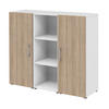AKTENSCHRANK - 3 Ordnerhöhen - Weiß/Sonoma Eiche - Sonoma Eiche, Holzwerkstoff (120/107.2/34.4cm) - Röhr