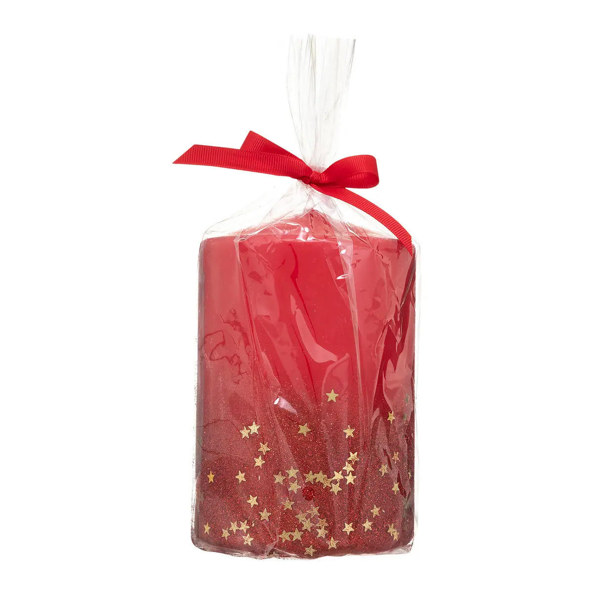 DEKOKERZE Gradient-Optik 10/10/15 cm - Rot, Paraffin (10/15/10cm) - Atmosphera Createur d´interieur