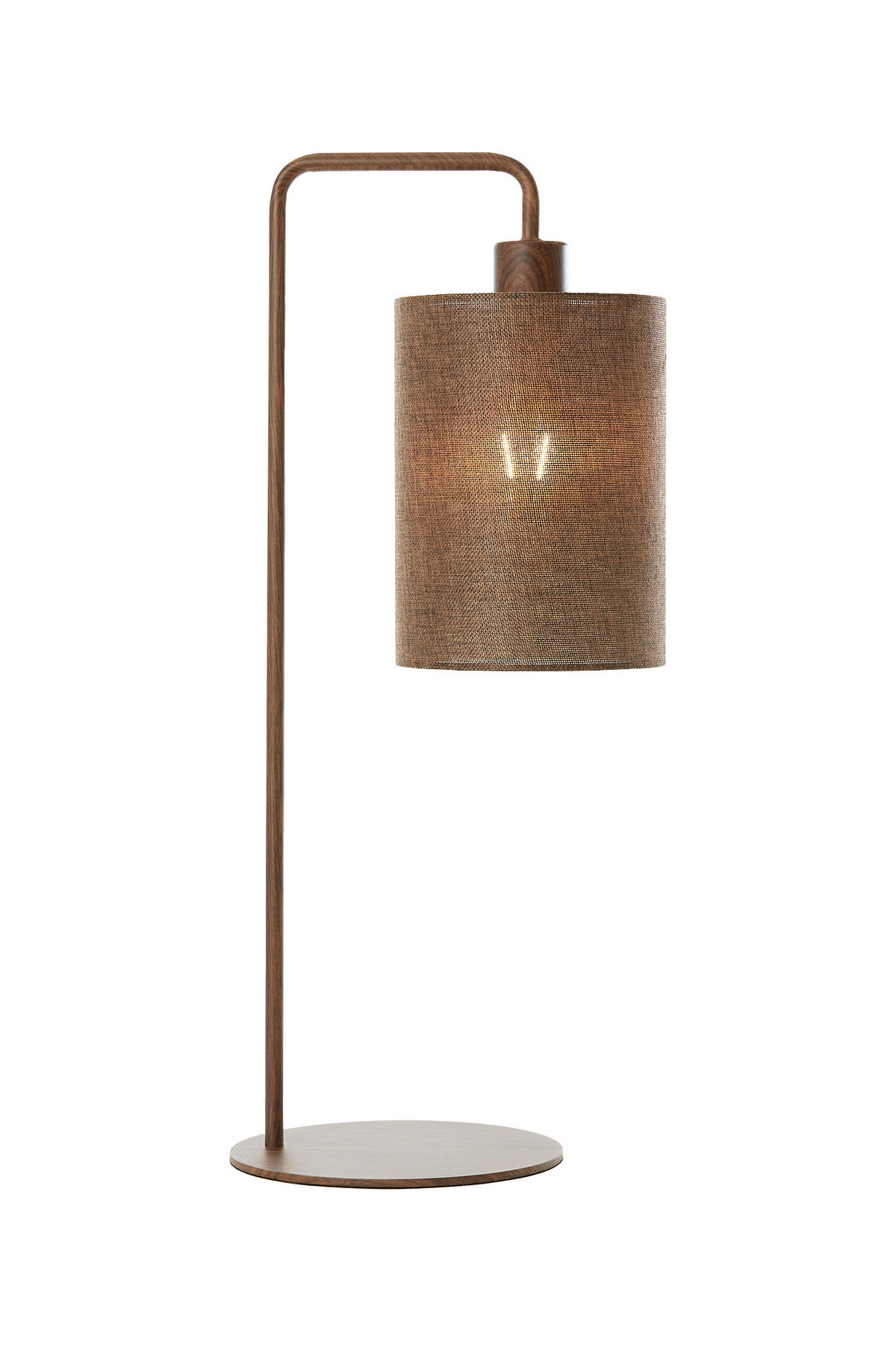 TISCHLAMPE Donio Braun Ø26/59,5 cm - Dunkelbraun, Metall (26/20/59.5cm) - Light & Living