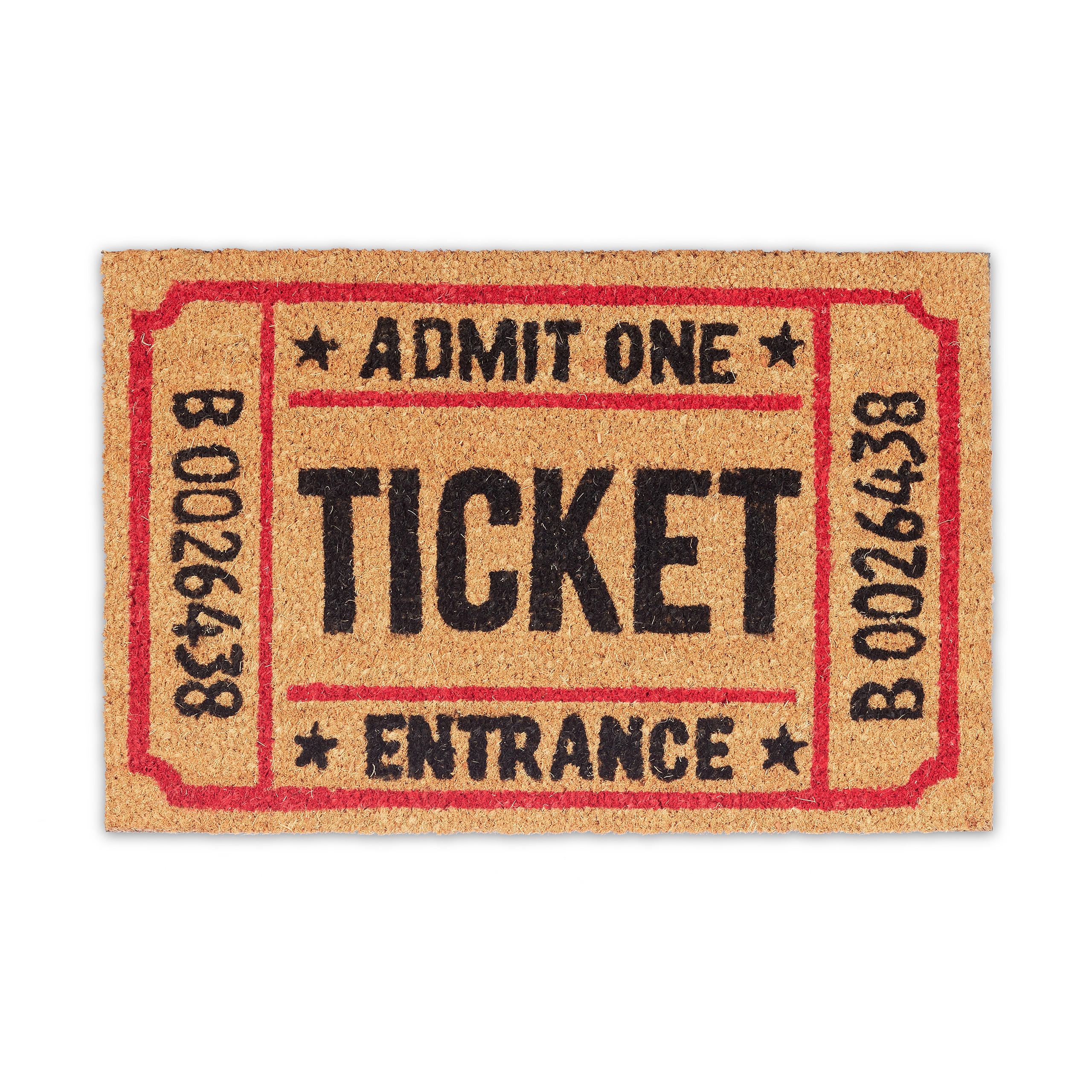 FUßMATTE - Hellbraun, Kunststoff/Textil (60/40cm) - Relaxdays