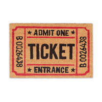 FUßMATTE - Hellbraun, Kunststoff/Textil (60/40cm) - Relaxdays