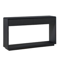 KONSOLENTISCH DE-37301 150 cm breit mit 2 Schubladen Schwarz - Schwarz, Holzwerkstoff (150/35/85cm) - ComfortXL