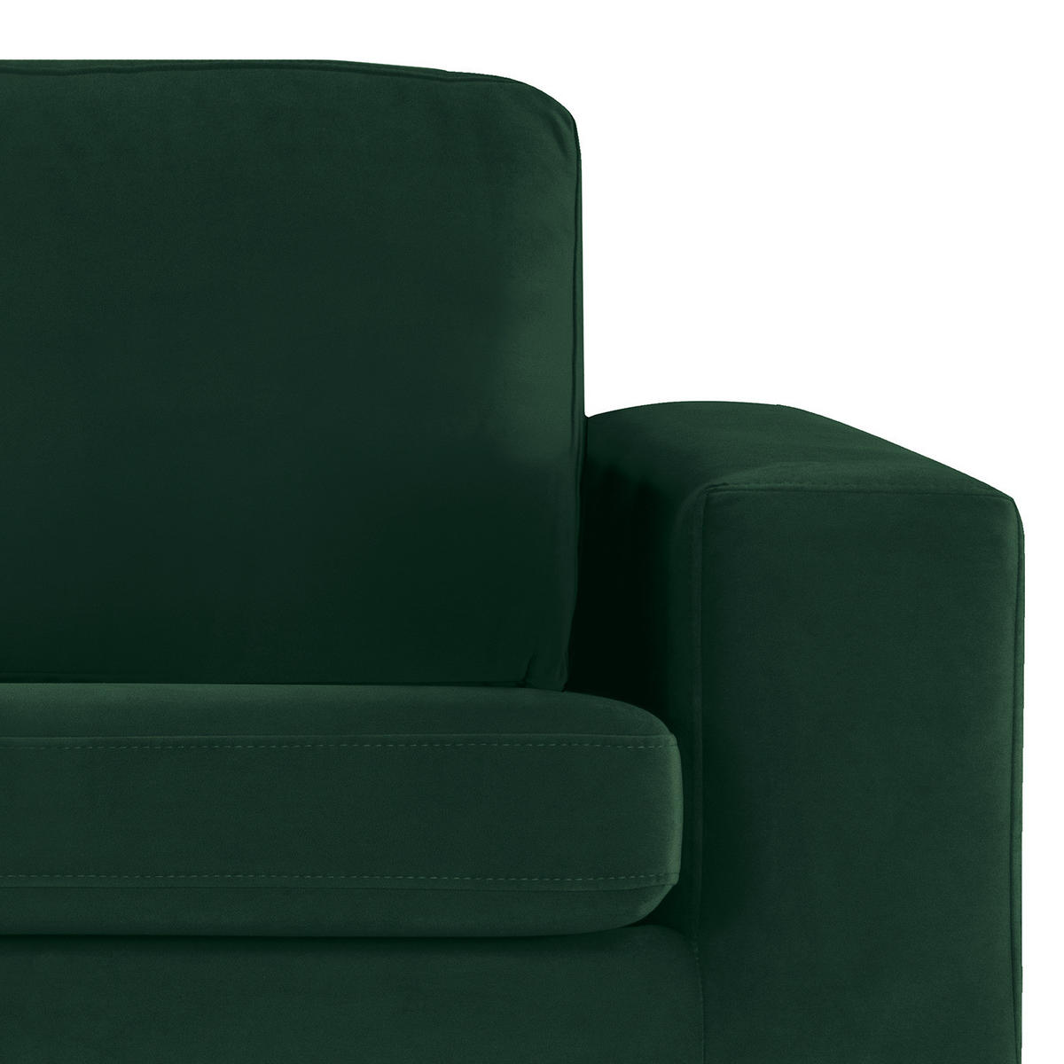 SESSEL - Eichefarben/Grün, Eichenholz/Textil (122/81/88cm) - home24