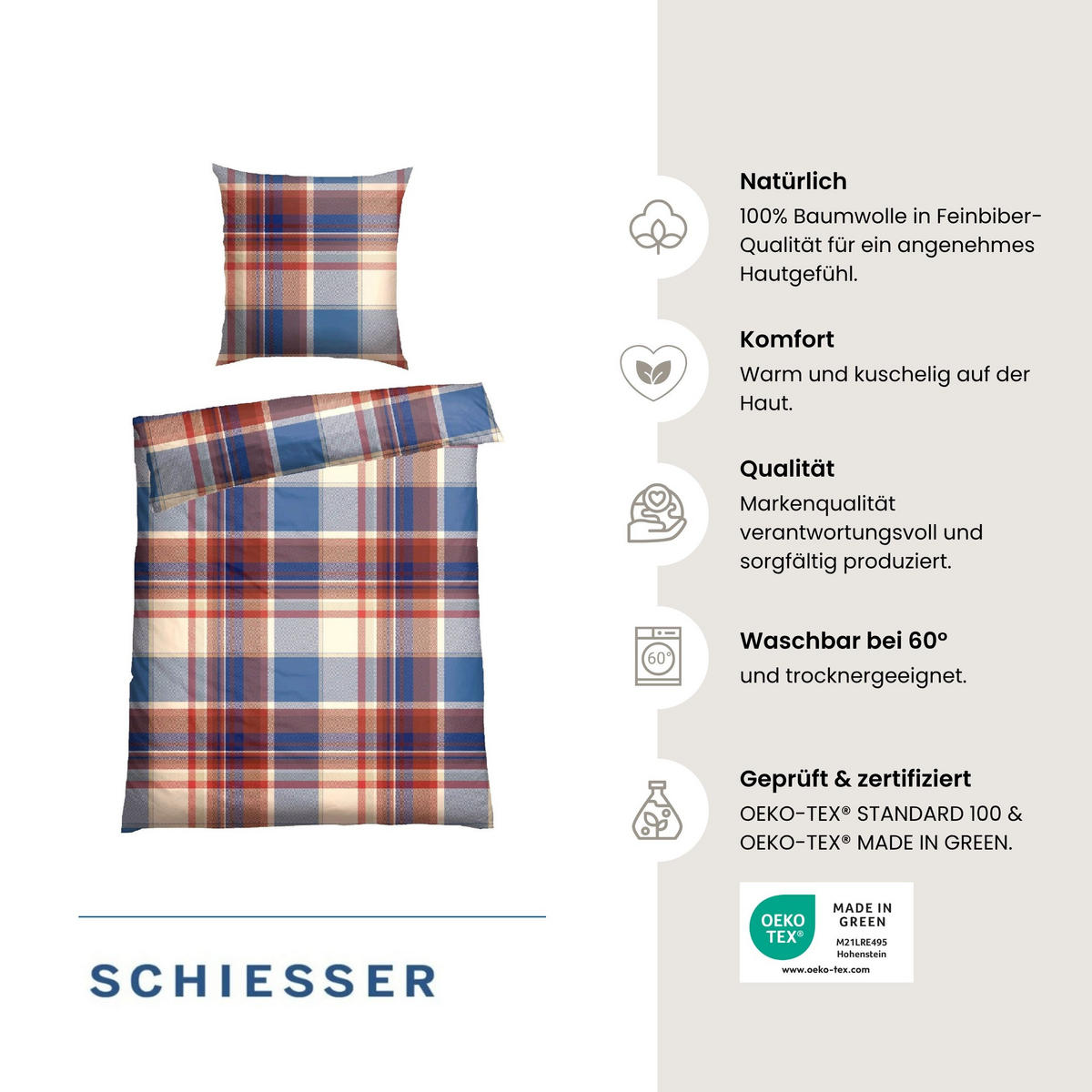 SPANNBETTLAKEN Jessi 100% Baumwolle 150x200 cm Creme - Creme, Textil (150/200cm) - SCHIESSER