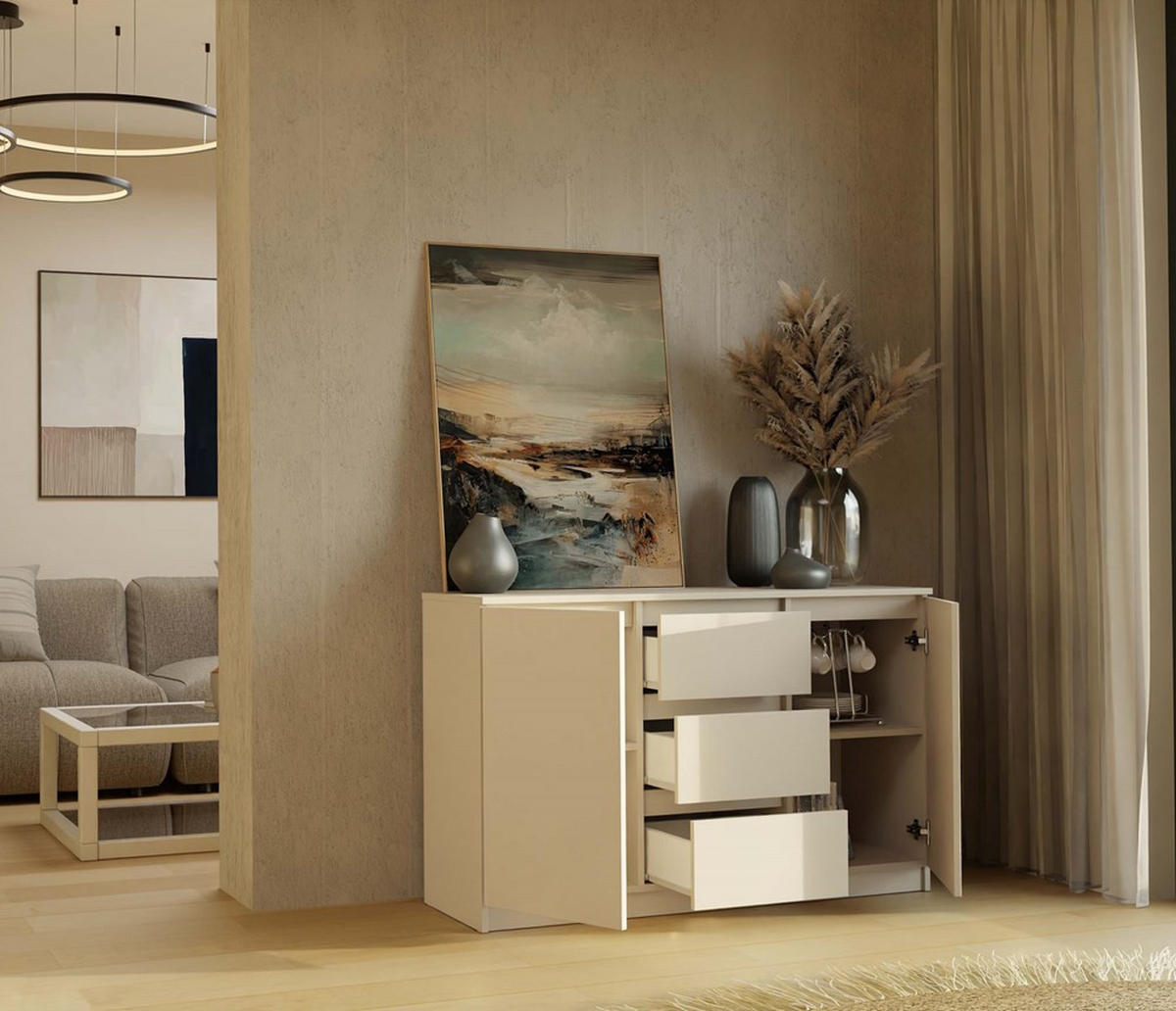 KOMMODE Kaschmir 120/75/40 - Kaschmir, Holzwerkstoff (120/75/40cm) - RAUMHIRSCH FURNITURE