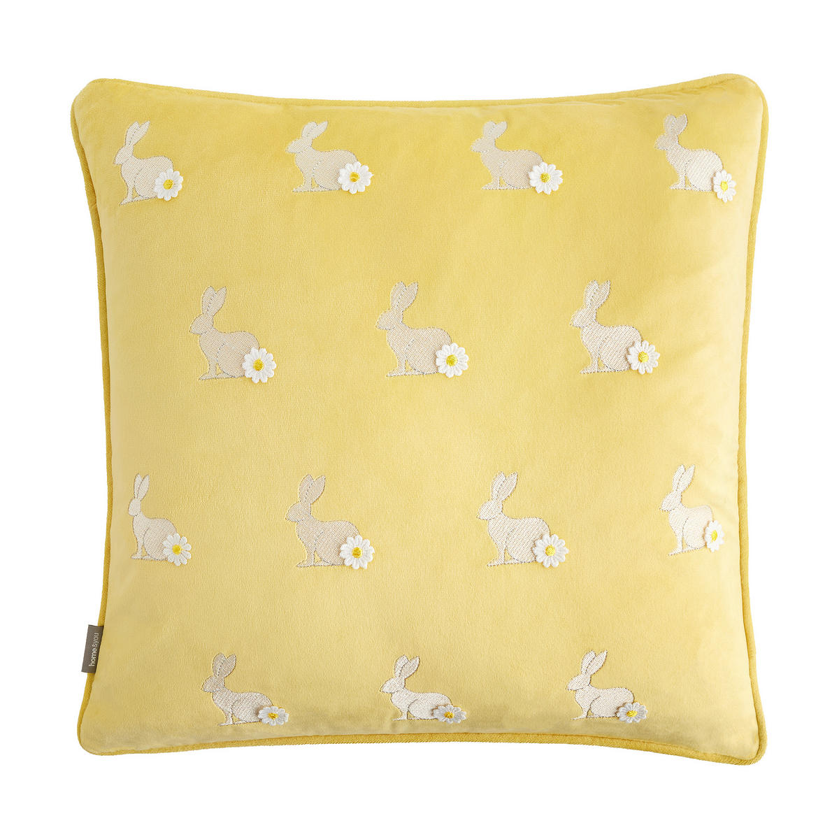 KISSENBEZUG Hopspring - Gelb, Textil (45/45cm) - home&you