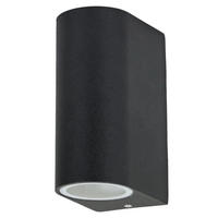 LED AUSSEN-WANDLEUCHTE Alu Druckguss Schwarz - Schwarz, Metall (6.5/14.5/9.5cm)