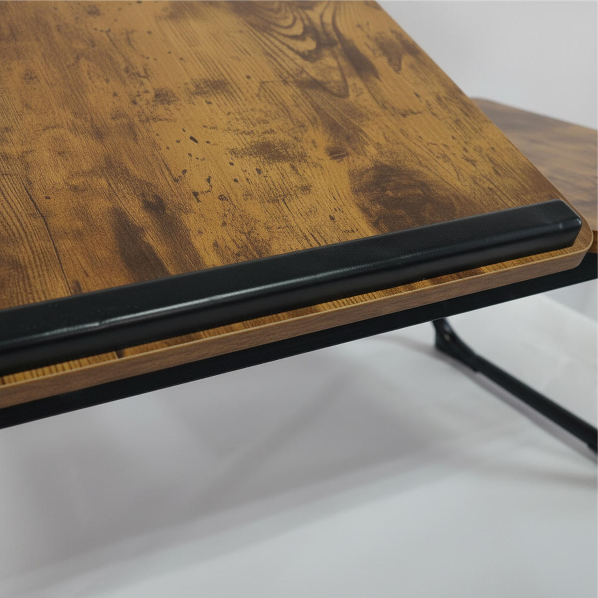 LAPTOPTISCH - Schwarz, Holzwerkstoff/Metall (33/56/23.5cm) - Relaxdays