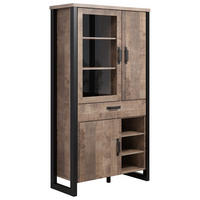 VITRINE Emile Eiche Dekor - Eichefarben, Holzwerkstoff (106/106/195cm) - ebuy24