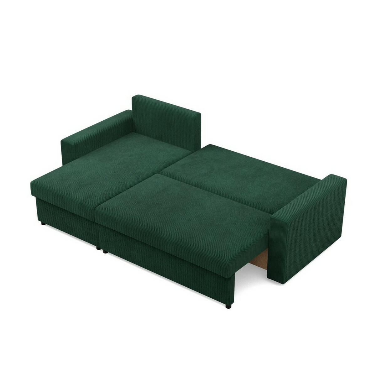 ECKSOFA Neo mit gerader Armlehnen grün - Grün, Textil (231/140cm) - SIMKAM Furniture