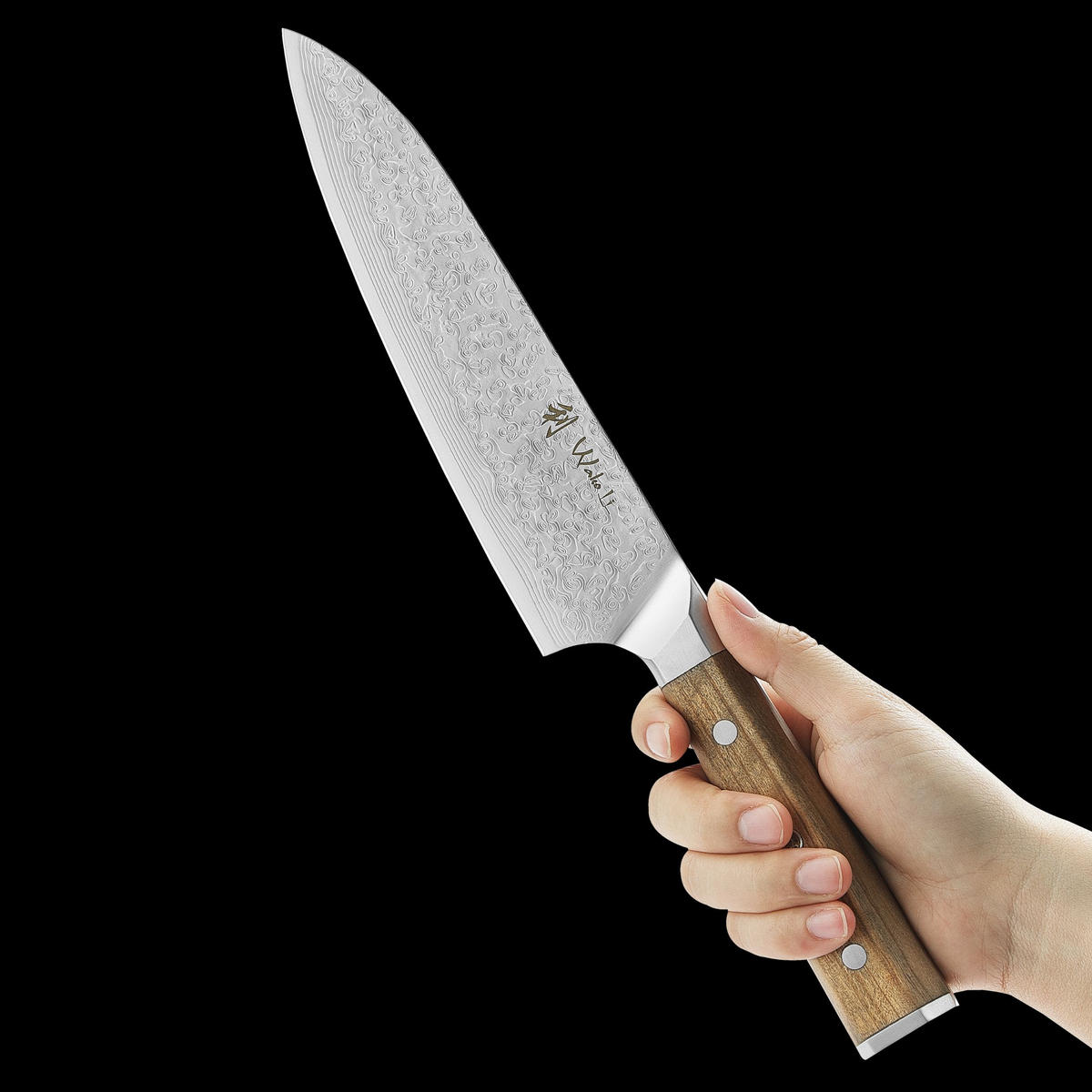 CHEFMESSER 20 cm - Braun, Metall (34cm) - Wakoli