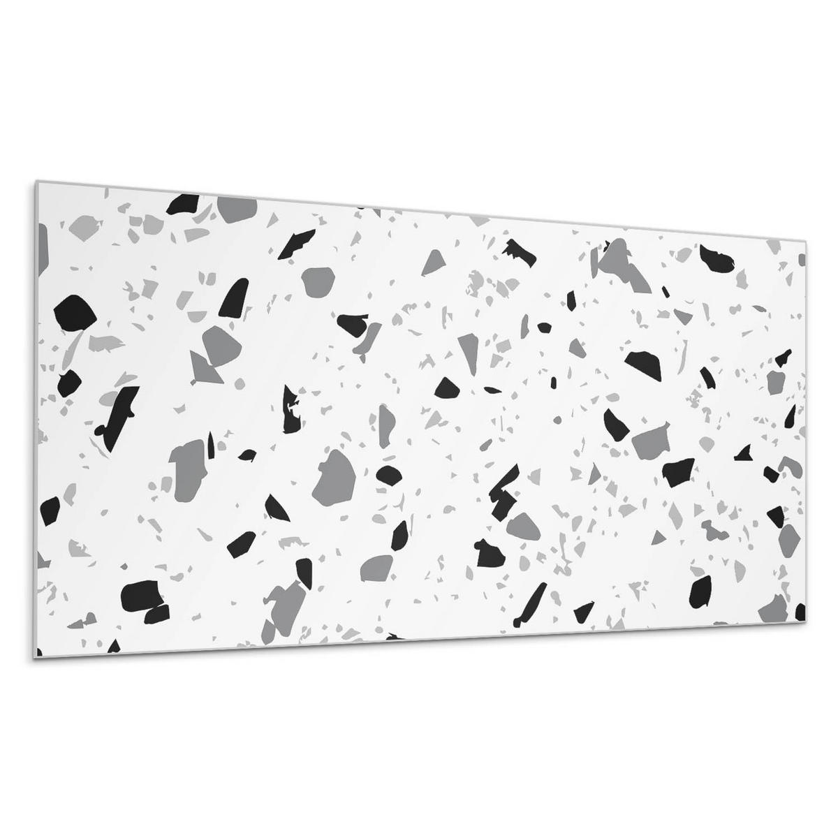 WANDPANEEL 100x50 cm selbstklebend Granilla - Weiß, Kunststoff (50/1.6/100cm) - Wallfluent