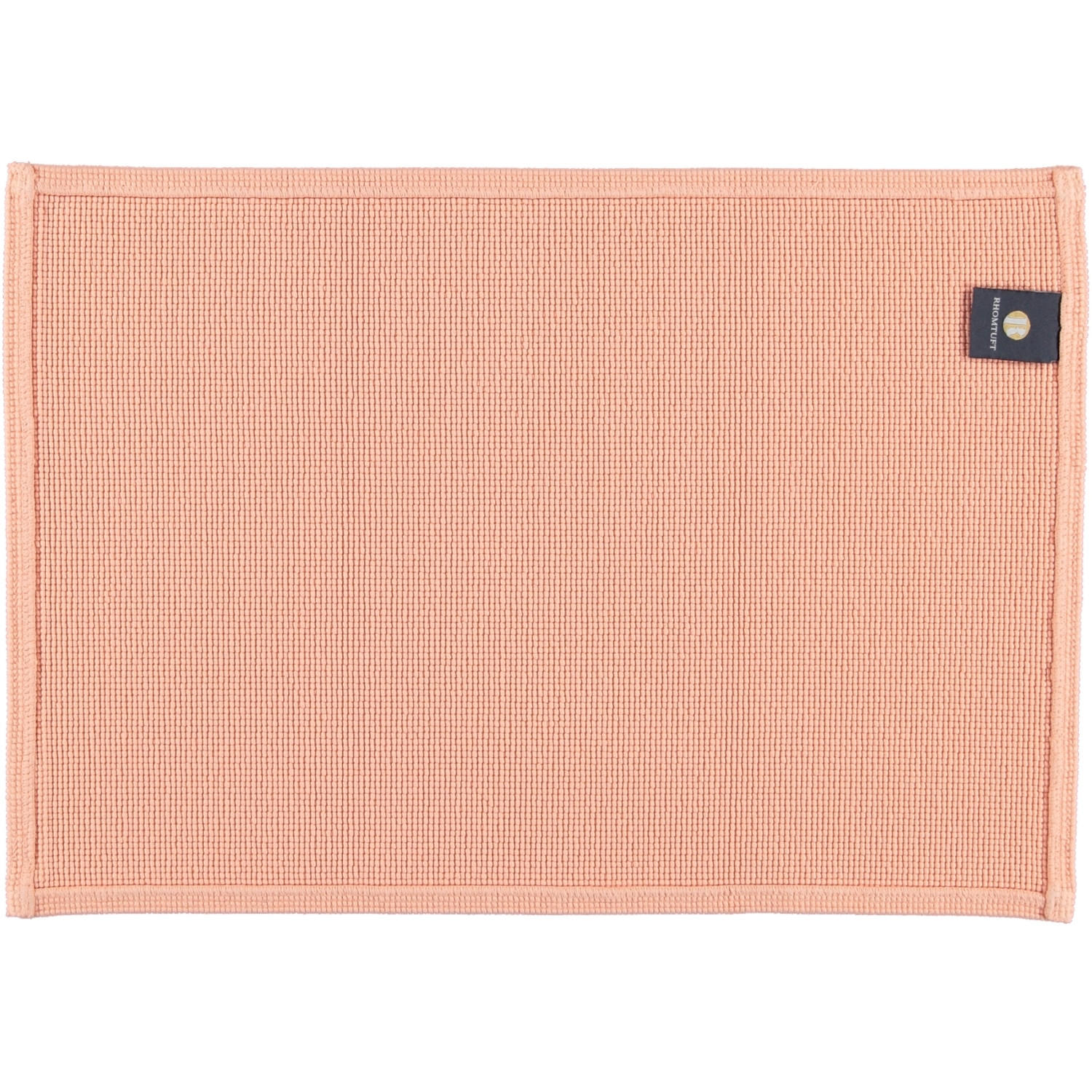 BADEMATTEN PLAIN PEACH - 405 - Orange, Textil (50/70cm) - Rhomtuft