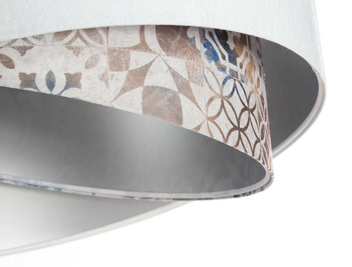 HÄNGELEUCHTE Weiß 50/23 cm - Beige, Kunststoff (50/1/23cm) - ONZENO