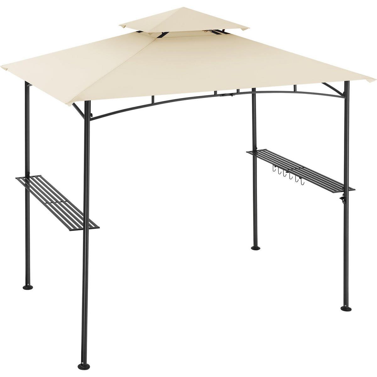 GRILLPAVILLON Maracaibo, 240 x 150 x 250 cm, Sand - Sandfarben, Kunststoff (150/250/240cm) - tectake