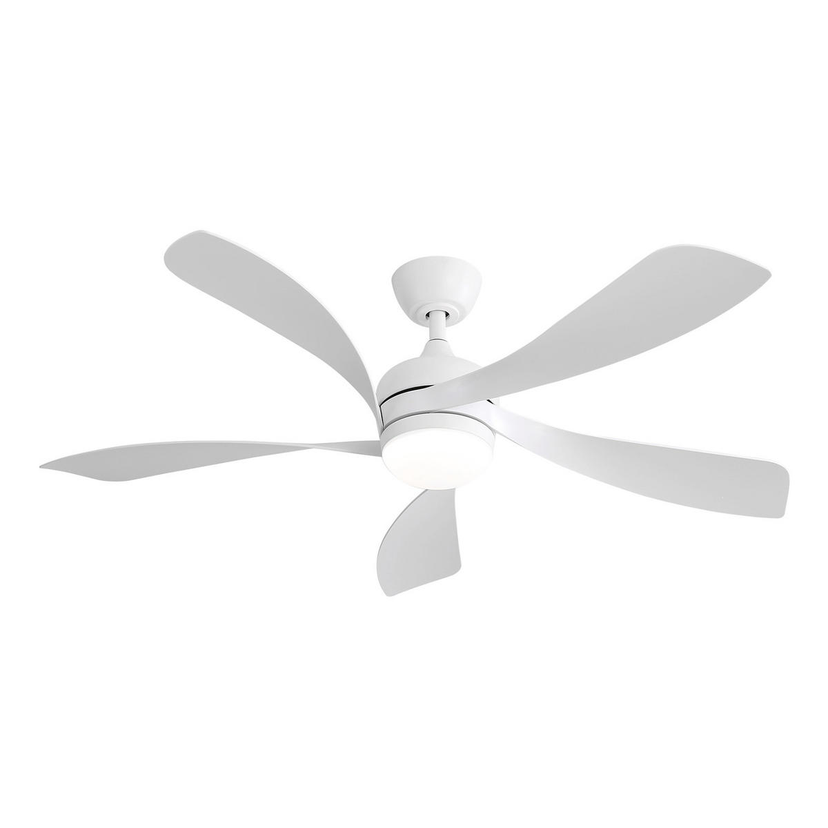 DECKENVENTILATOR DE-16270 52 Zoll mit Fernbedienung & Memory Weiß - Weiß, Kunststoff (132.08/132.08/26.8cm) - ComfortXL